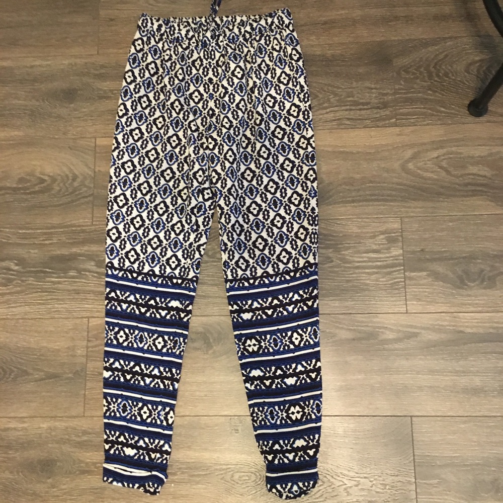 Harem style pants with draw strings